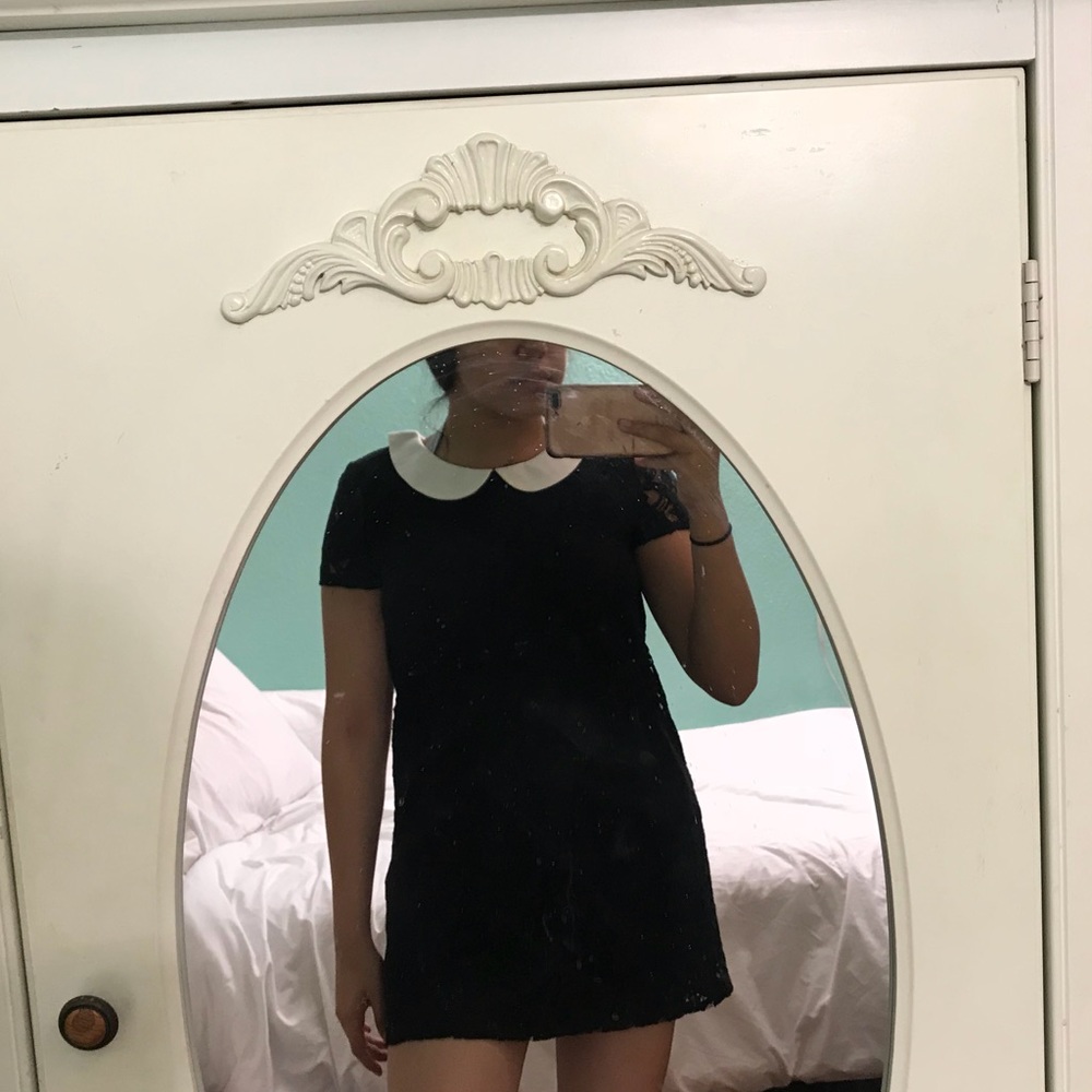 black lace wet seal dress